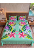 Hand Painted Rayon Bedsheet Set King Size